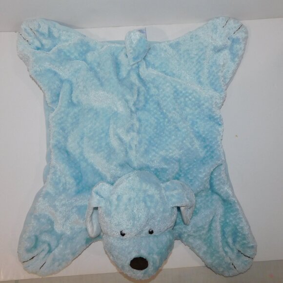 Gund Comfy Cozy Puppy 5846 Blue Plush Dog Baby security Blanket Lovey Mat 23" - Picture 4 of 8